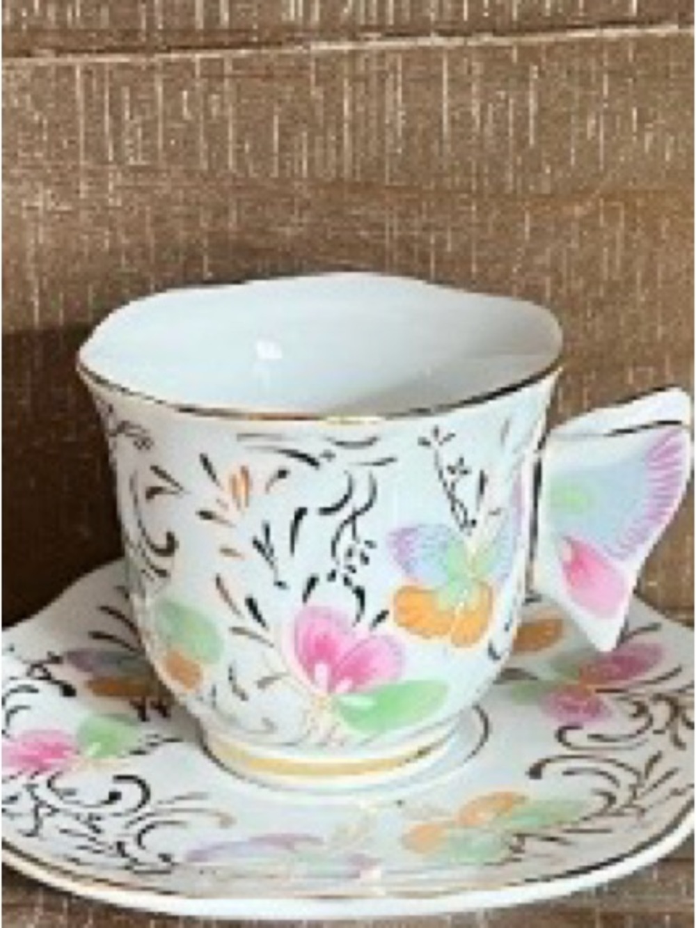 BAUM BROS Formalities Demitasse Teacup w/Saucer